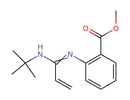 73750-47-7,methyl 2-[(C-ethenyl-N-tert-butyl-carbonimidoyl)amino]benzoate,Benzoicacid, 2-[[1-[(1,1-dimethylethyl)amino]-2-propenylidene]amino]-, methyl ester(9CI); NSC 319890