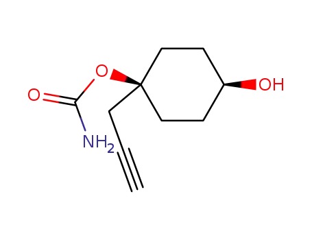 Molecular Structure of 90105-77-4 (1,4-Cyclohexanediol,1-(2-propynyl)-,1-carbamate,cis-(9CI))