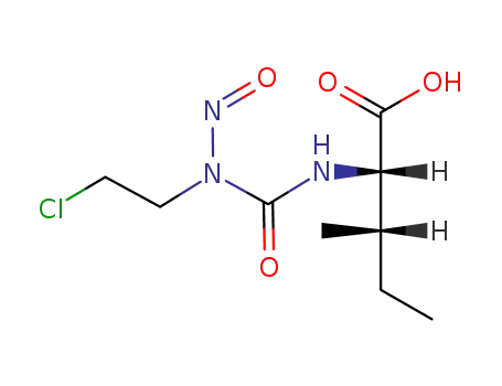 Isoleucine, N-((2-chloroethyl)nitrosocarbamoyl)-, L-