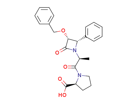 N-<2-(3-benzyloxy-2-oxo-4-phenylazetidin-1-yl)propanoyl>-L-proline