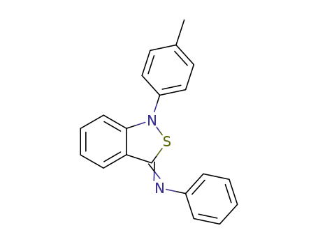 Molecular Structure of 95772-95-5 (Benzenamine, N-[1-(4-methylphenyl)-2,1-benzisothiazol-3(1H)-ylidene]-)