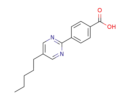 Molecular Structure of 123704-47-2 (5-Pentylpyrimidine-2-Yl-P-BenzoicAcid)