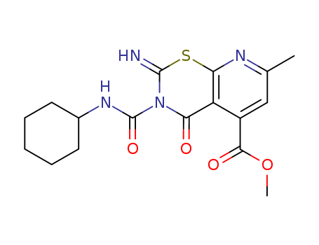 109493-57-4,methyl (2Z)-3-(cyclohexylcarbamoyl)-2-imino-7-methyl-4-oxo-3,4-dihydro-2H-pyrido[3,2-e][1,3]thiazine-5-carboxylate,