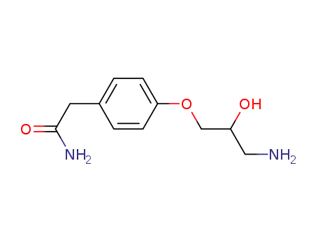 Molecular Structure of 81346-71-6 (4-(3-Amino-2-hydroxypropoxy)phenylacetamide)