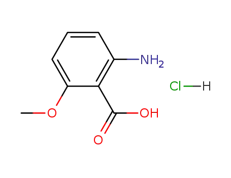 Molecular Structure of 108937-85-5 (2-amino-6-methoxybenzoic acid hydrochloride)