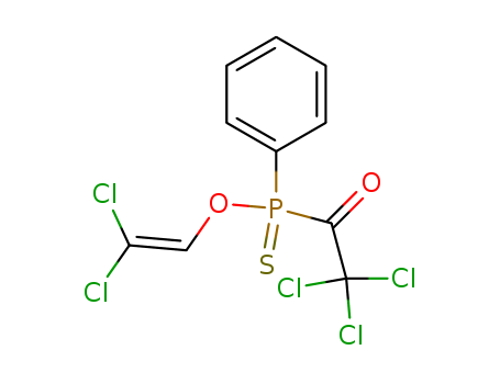 Molecular Structure of 139604-84-5 (Phosphinothioic acid, phenyl(trichloroacetyl)-, O-ethenyl ester)