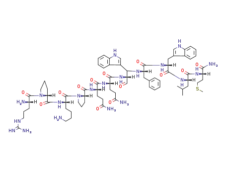 Molecular Structure of 80434-86-2 ([D-PRO2, D-TRP7,9]-SUBSTANCE P)