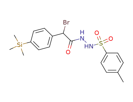 2-Brom-2-<4-(trimethylsilyl)phenyl>-N'-tosylacetohydrazid