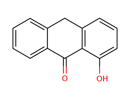 Molecular Structure of 1715-81-7 (1-hydroxyanthrone)