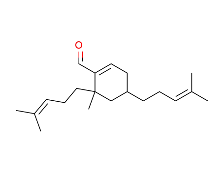 1-Cyclohexene-1-carboxaldehyde,
6-methyl-4,6-bis(4-methyl-3-pentenyl)-