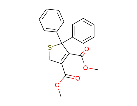 Molecular Structure of 79999-65-8 (3,4-Thiophenedicarboxylic acid, 2,5-dihydro-2,2-diphenyl-, dimethyl
ester)