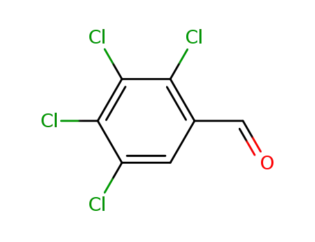 Molecular Structure of 56962-16-4 (2,3,4,5-Tetrachlorobenzaldehyde)