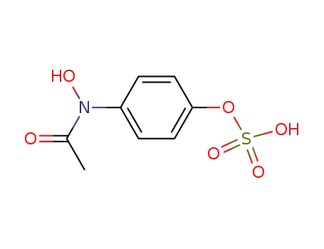 Molecular Structure of 78180-88-8 (Acetamide, N-hydroxy-N-[4-(sulfooxy)phenyl]-)