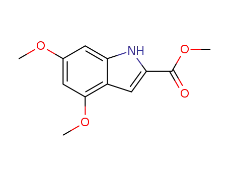 Molecular Structure of 105776-13-4 (METHYL 4,6-DIMETHOXY-2-INDOLECARBOXYLATE)
