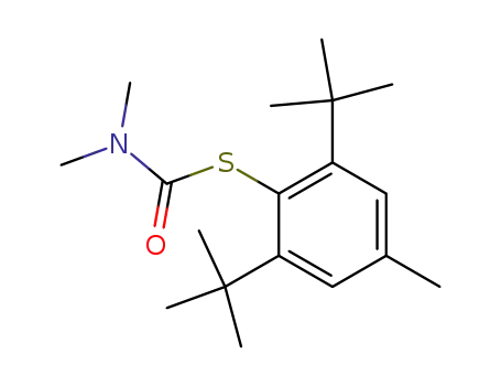 Molecular Structure of 13512-05-5 (S-(2,6-di-tert-butyl-4-methylphenyl) dimethylcarbamothioate)