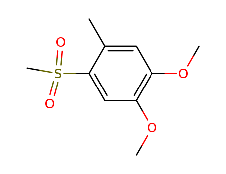 38452-40-3,4,5-dimethoxy-2-methylphenyl methyl sulphone,4,5-Dimethoxy-2-methylphenyl methyl sulphone;4,5-dimethoxy-2-methylphenyl methyl sulfone;4,5-Dimethoxy-2-methylsulfon-1-methylbenzol;