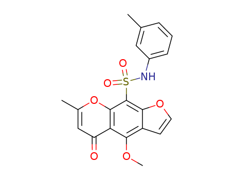 5H-Furo[3,2-g][1]benzopyran-9-sulfonamide, 4-methoxy-7-methyl-N-(3-methylphenyl)-5-oxo-