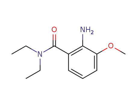 Molecular Structure of 5081-22-1 (Benzamide, 2-amino-N,N-diethyl-3-methoxy-)