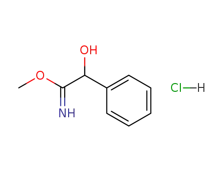 Benzeneethanimidic acid, a-hydroxy-, methyl ester, hydrochloride
