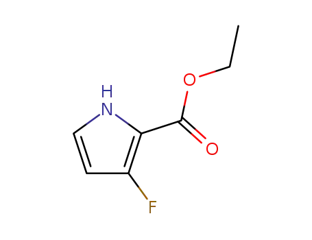 Molecular Structure of 168102-05-4 (1H-Pyrrole-2-carboxylicacid,3-fluoro-,ethylester(9CI))