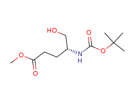 Pentanoic acid, 4-[[(1,1-dimethylethoxy)carbonyl]amino]-5-hydroxy-, methyl ester, (R)-(146398-08-5)