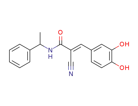Molecular Structure of 133550-37-5 (TYRPHOSTIN AG 835)