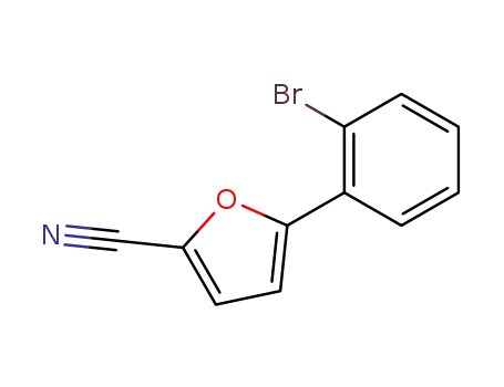 Molecular Structure of 88649-66-5 (2-Furancarbonitrile, 5-(2-bromophenyl)-)
