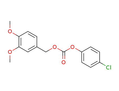 31558-52-8,4-chlorophenyl 3,4-dimethoxybenzyl carbonate,Carbonicacid, p-chlorophenyl veratryl ester (8CI); NSC 171056; p-Chlorophenyl3,4-dimethoxybenzyl carbonate