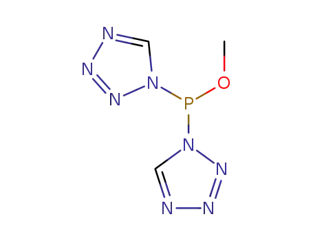 Molecular Structure of 78272-33-0 (Phosphinous acid, bis(1H-tetrazol-1-yl)-, methyl ester)