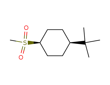 Molecular Structure of 4943-24-2 (Cyclohexane, 1-(1,1-dimethylethyl)-4-(methylsulfonyl)-, cis-)