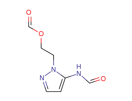 Molecular Structure of 116856-18-9 (5-Formamide-1-(2-formyloxyethl)pyrazole)