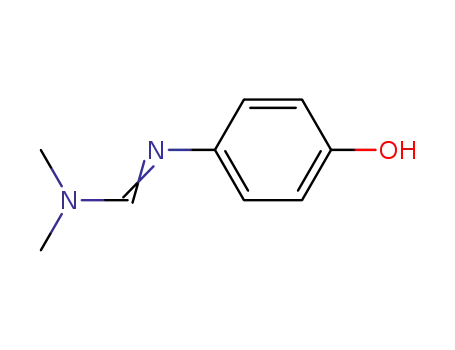 Molecular Structure of 2350-51-8 (N'-(4-HYDROXYPHENYL)-N,N-DIMETHYLFORMAMIDINE)