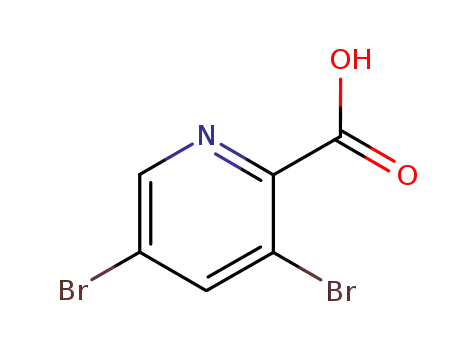 Molecular Structure of 61830-40-8 (3,5-DIBROMOPICOLINIC ACID)