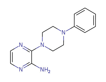 Pyrazinamine, 3-(4-phenyl-1-piperazinyl)-