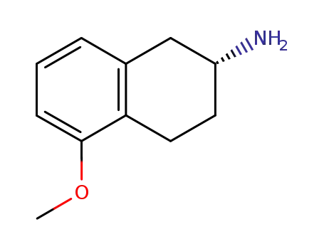 Molecular Structure of 105086-92-8 ((R)-(+)-5-METHOXY 2-AMINOTETRALIN)
