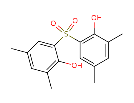 Molecular Structure of 161577-12-4 (Phenol, 2,2'-sulfonylbis[4,6-dimethyl-)