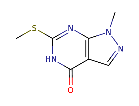 4H-Pyrazolo[3,4-d]pyrimidin-4-one,1,5-dihydro-1-methyl-6-(methylthio)- cas  5417-83-4