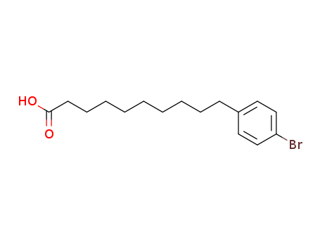 Benzenedecanoic acid, 4-bromo-