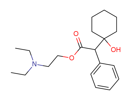 102371-04-0,Benzeneacetic acid, a-(1-hydroxycyclohexyl)-,2-(diethylamino)ethyl ester,Cyclohexaneaceticacid, 1-hydroxy-a-phenyl-,2-diethylaminoethyl ester (6CI)