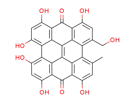 Molecular Structure of 55954-61-5 (Pseudohypericin)