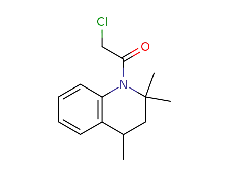 Molecular Structure of 14036-98-7 (2-CHLORO-1-(2,2,4-TRIMETHYL-3,4-DIHYDRO-2H-QUINOLIN-1-YL)-ETHANONE)