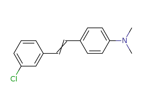 Molecular Structure of 63040-27-7 (3'-Chloro-N,N-dimethyl-4-stilbenamine)