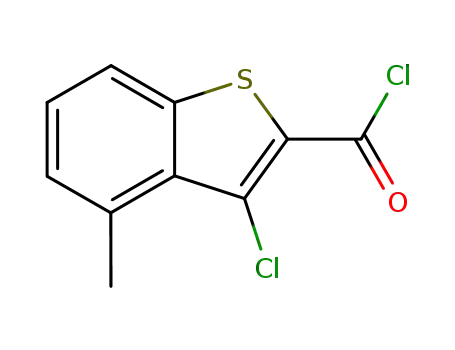 Molecular Structure of 84258-80-0 (3-chloro-4-methyl-1-benzothiophene-2-carbonyl chloride)
