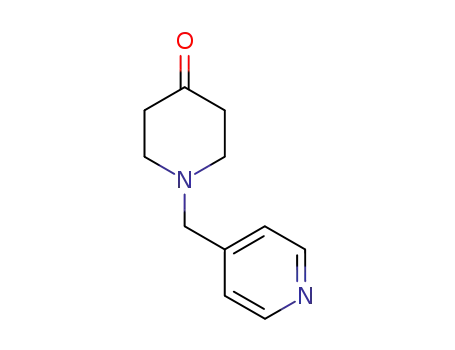Molecular Structure of 126832-82-4 (1-Pyridin-4-ylmethylpiperidin-4-one)