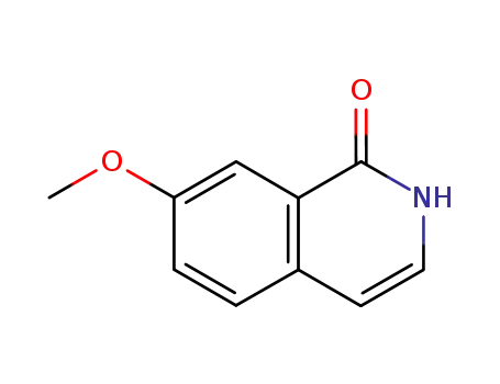 Molecular Structure of 16027-16-0 (7-Methoxy-isoquinolin-1(2H)-one)