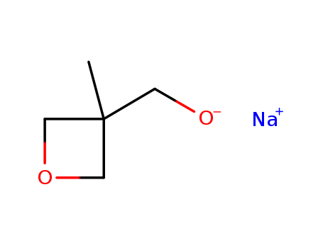 Molecular Structure of 125988-27-4 (3-Oxetanemethanol, 3-methyl-, sodium salt)