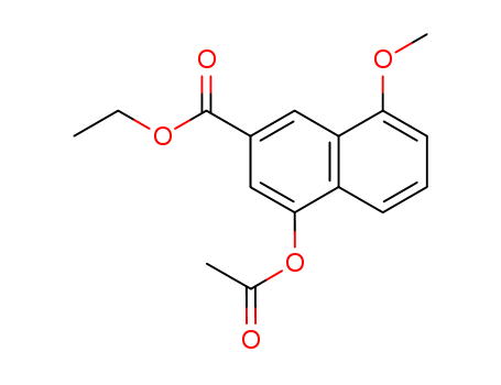 ethyl 4-(acetyloxy)-8-methoxynaphthalene-2-carboxylate