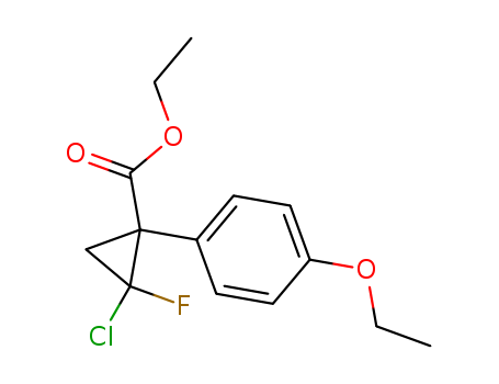 101492-45-9,ethyl (1R,2R)-2-chloro-1-(4-ethoxyphenyl)-2-fluorocyclopropanecarboxylate,Cyclopropanecarboxylicacid, 2-chloro-1-(4-ethoxyphenyl)-2-fluoro-, ethyl ester, cis- (9CI);Cyclopropanecarboxylic acid, 2-chloro-1-(4-ethoxyphenyl)-2-fluoro-, ethylester, cis-(?à)-