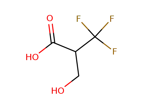 Molecular Structure of 382-43-4 (3-HYDROXY-2-TRIFLUOROMETHYLPROPIONIC ACID)