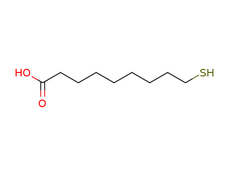 Molecular Structure of 204063-54-7 (Nonanoic acid, 9-mercapto-)